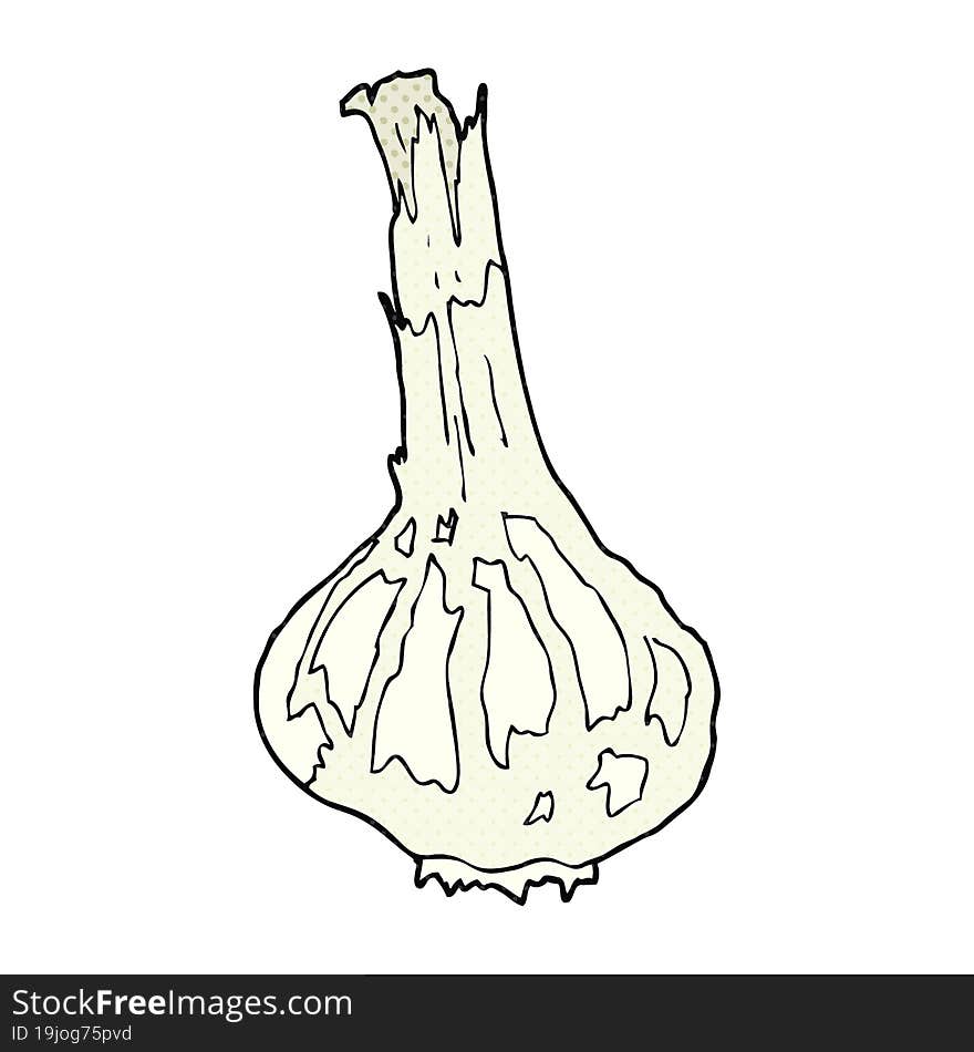 cartoon garlic