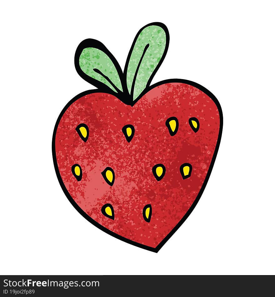 Cartoon Doodle Strawberry Fr