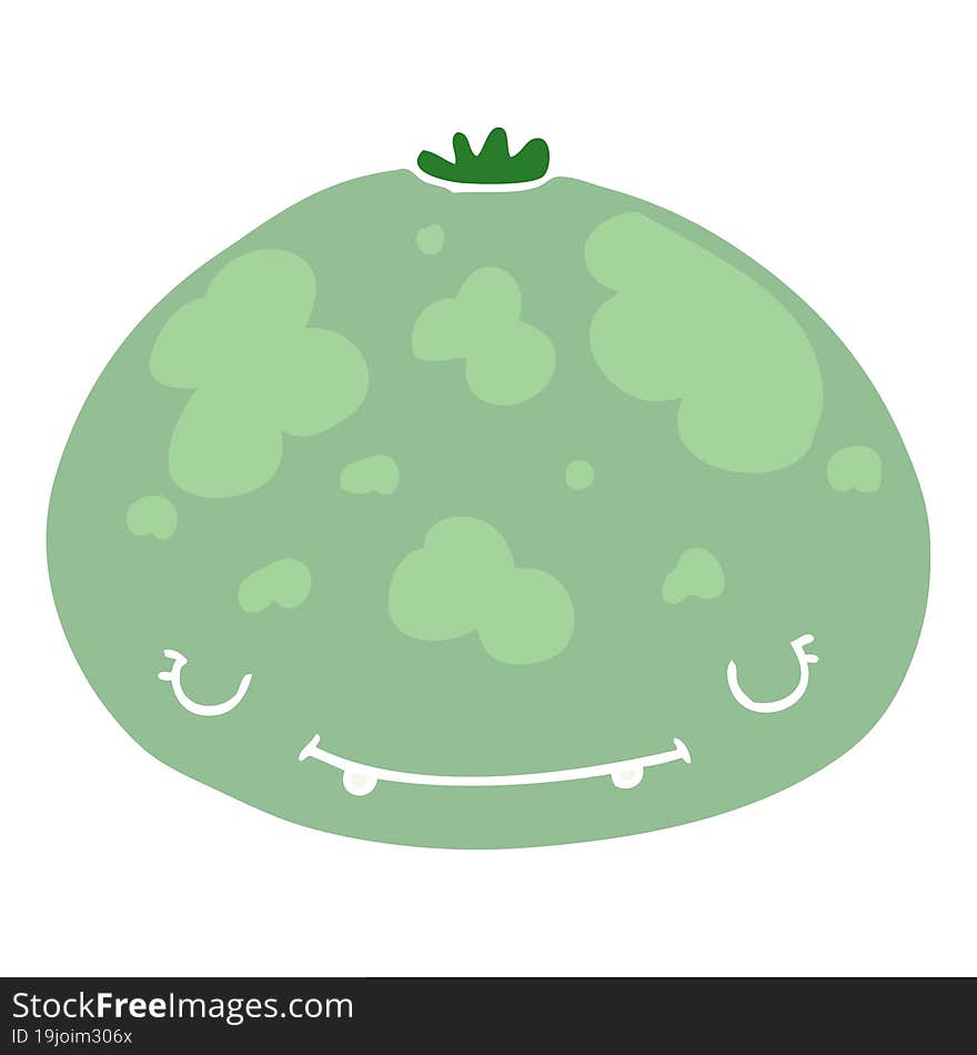 flat color style cartoon squash