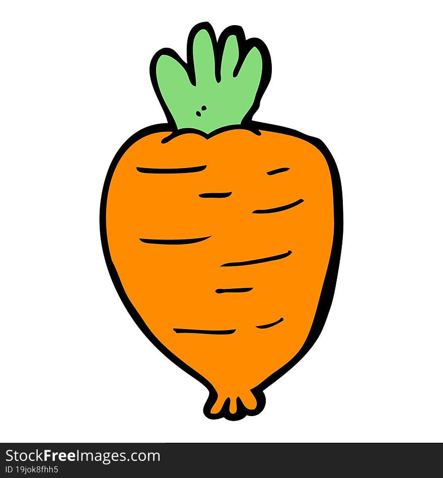 cartoon root vegetable