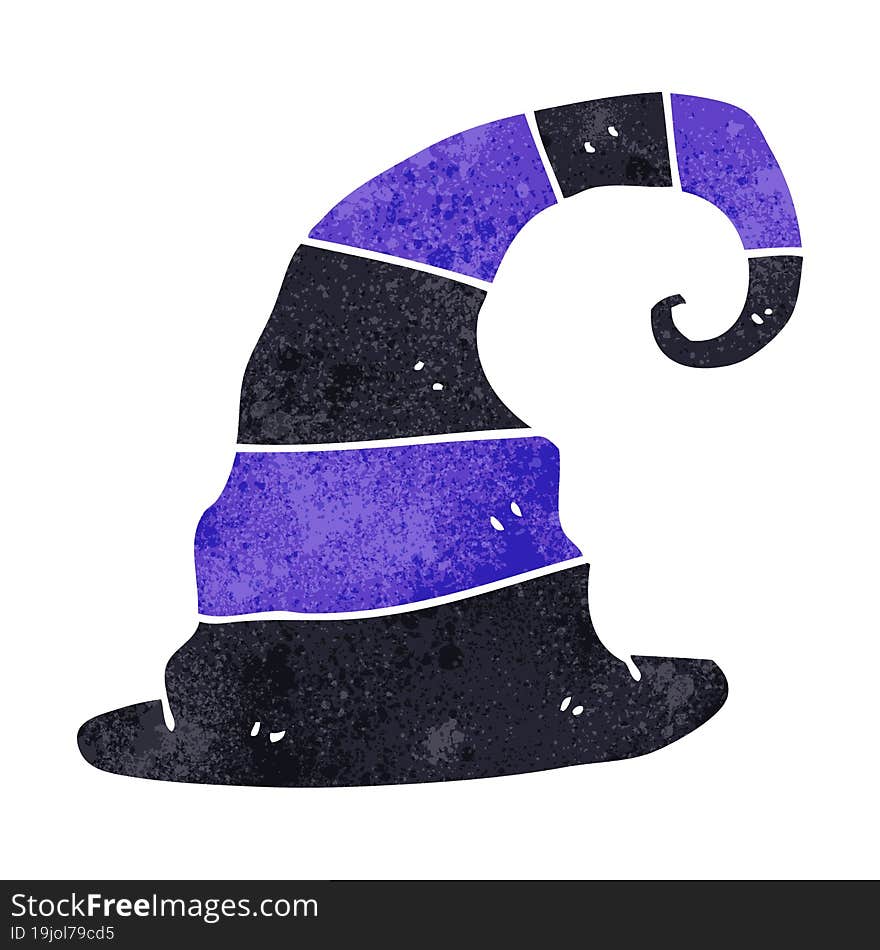 Retro Cartoon Witch Hat