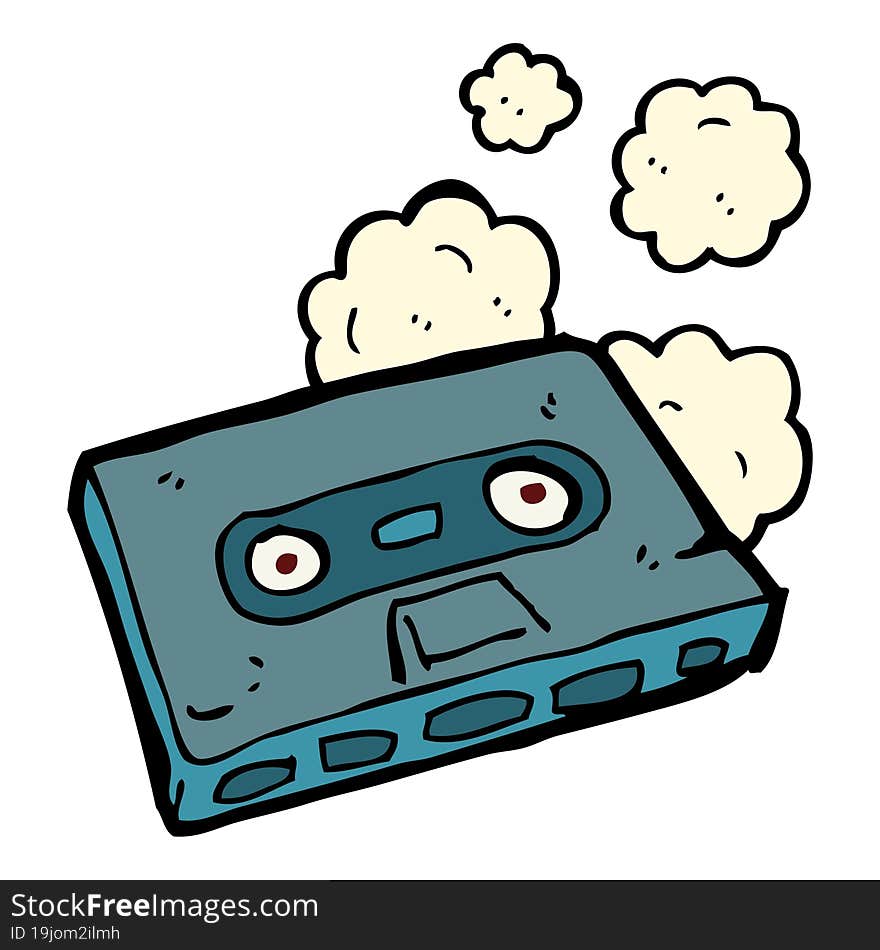 Cartoon Cassette Tape