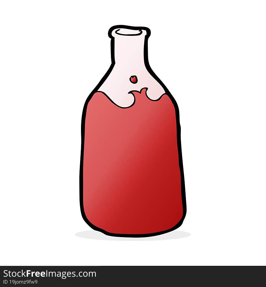 cartoon bottle