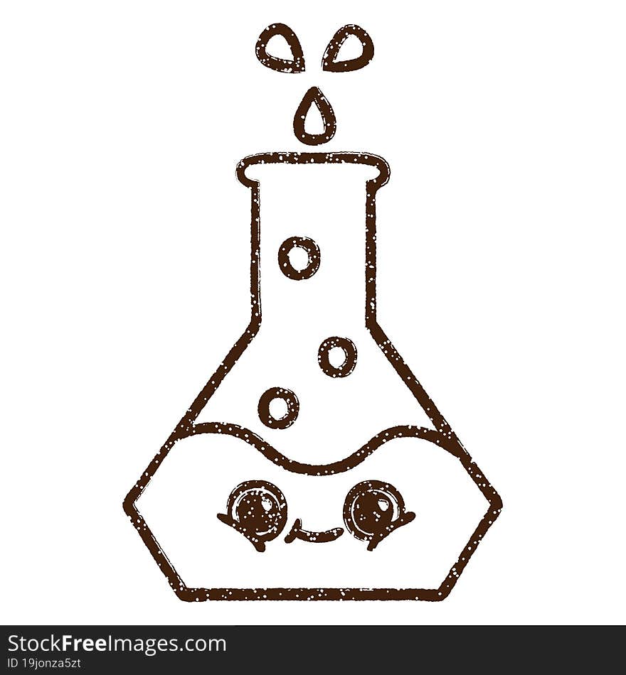 Science Experiment Charcoal Drawing