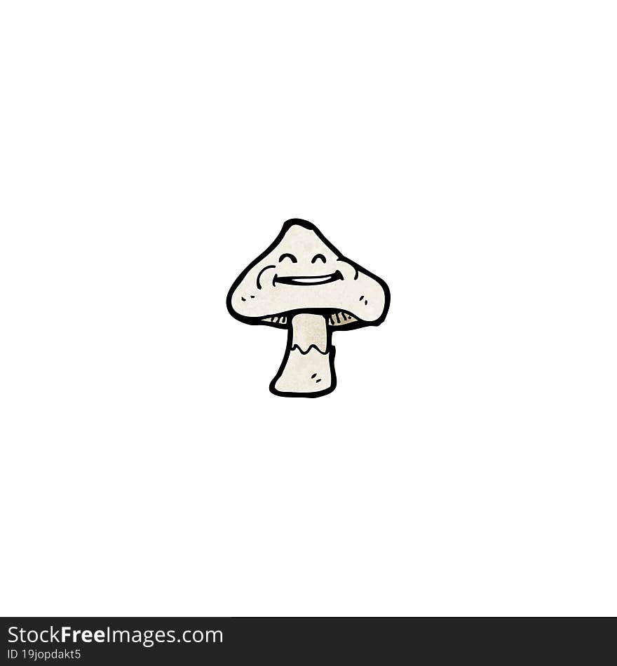 Cartoon Mushroom With Face