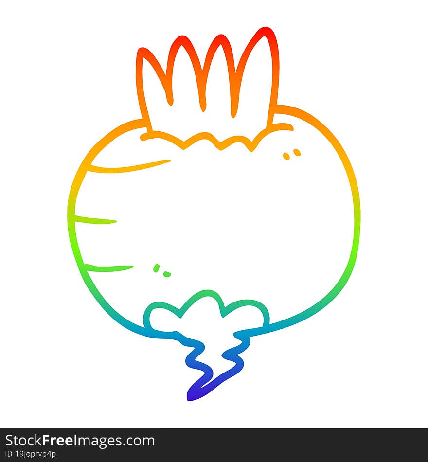 rainbow gradient line drawing cartoon swede