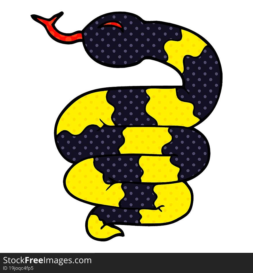 Cartoon Doodle Snake