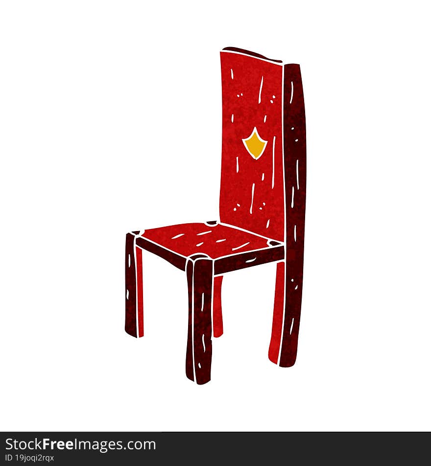 cartoon old chair