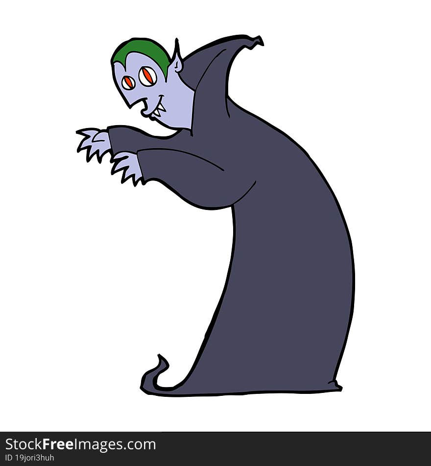 Cartoon Spooky Vampire