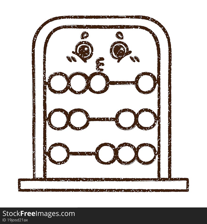 Abacus Charcoal Drawing