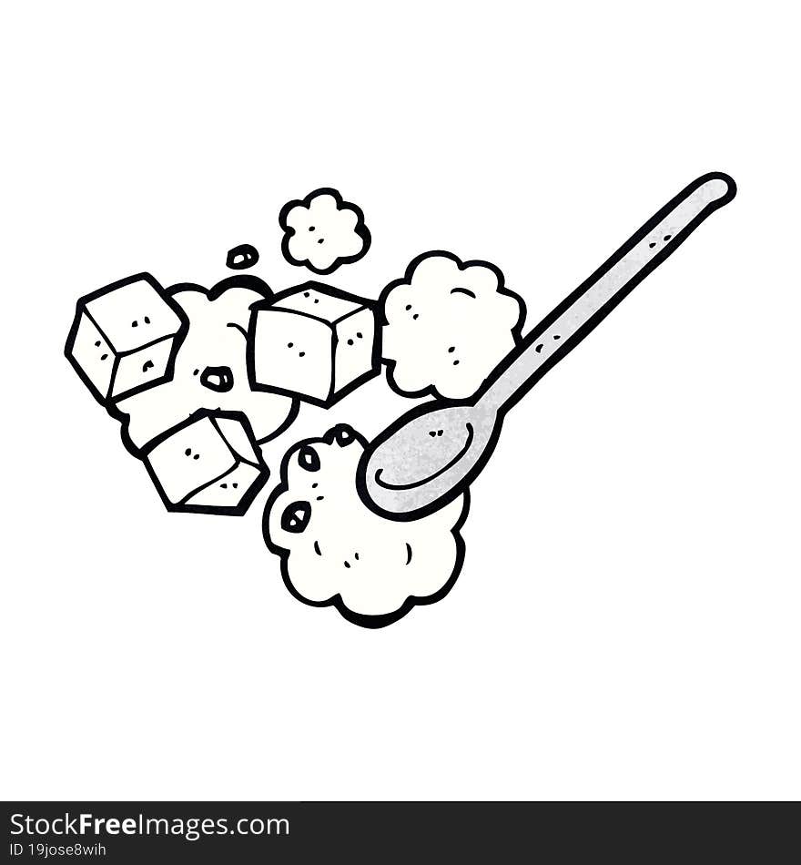 cartoon sugar lump