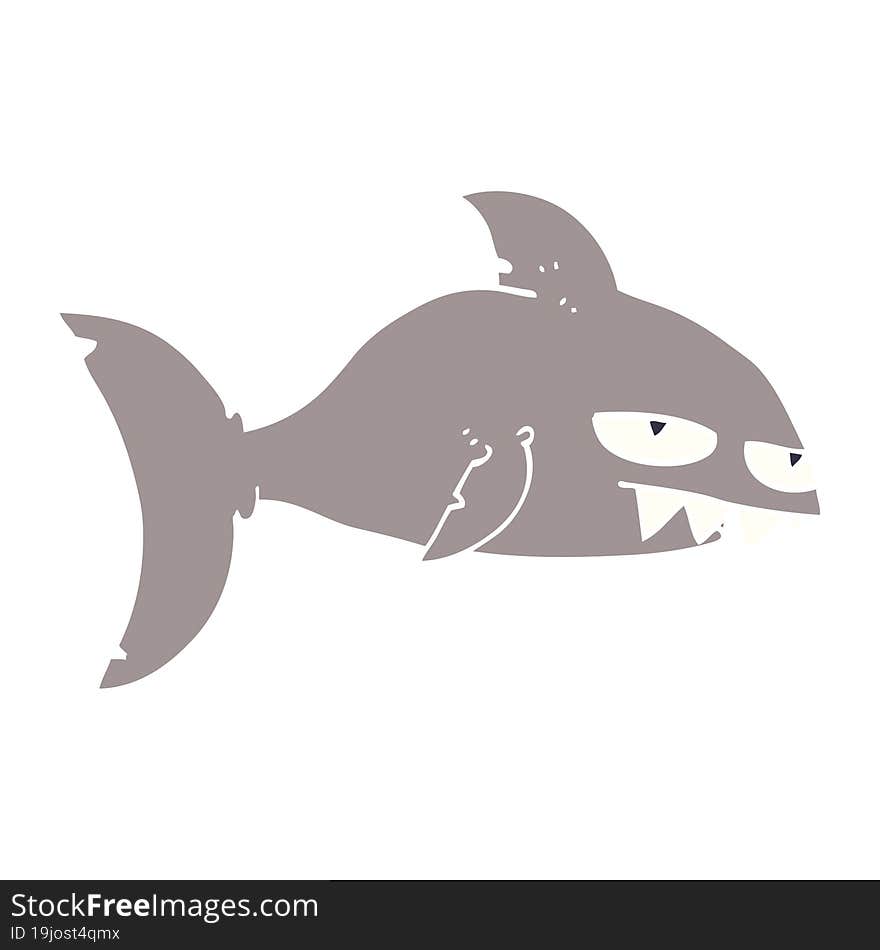 cartoon doodle deadly shark