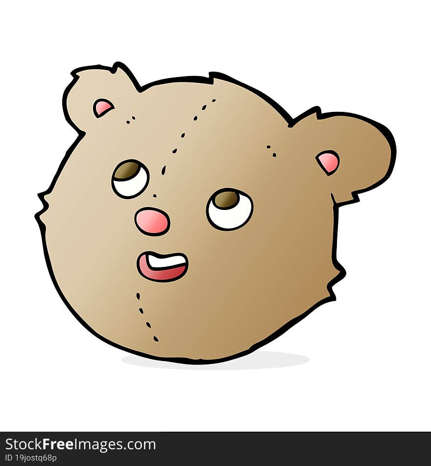 Cartoon Teddy Bear Head