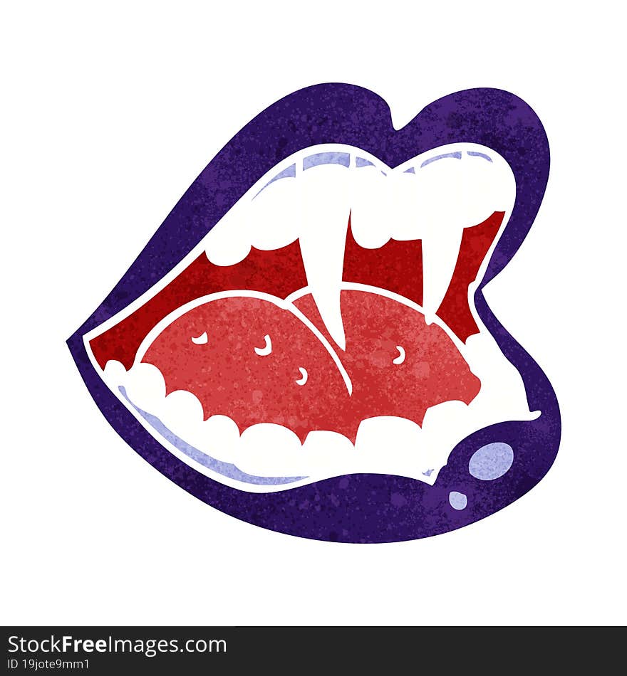 cartoon vampire mouth