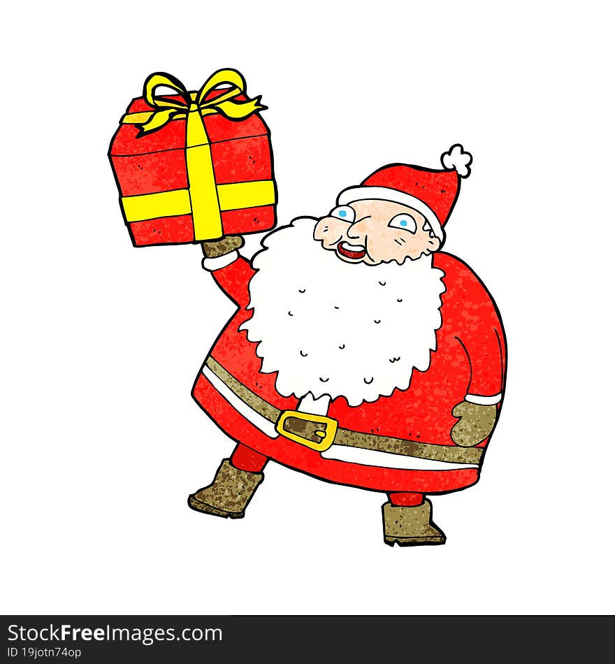 cartoon santa claus