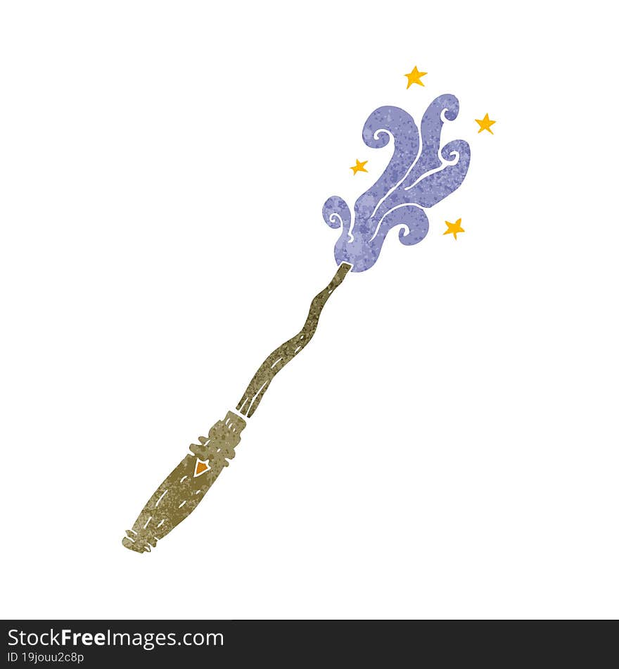 cartoon magic wand