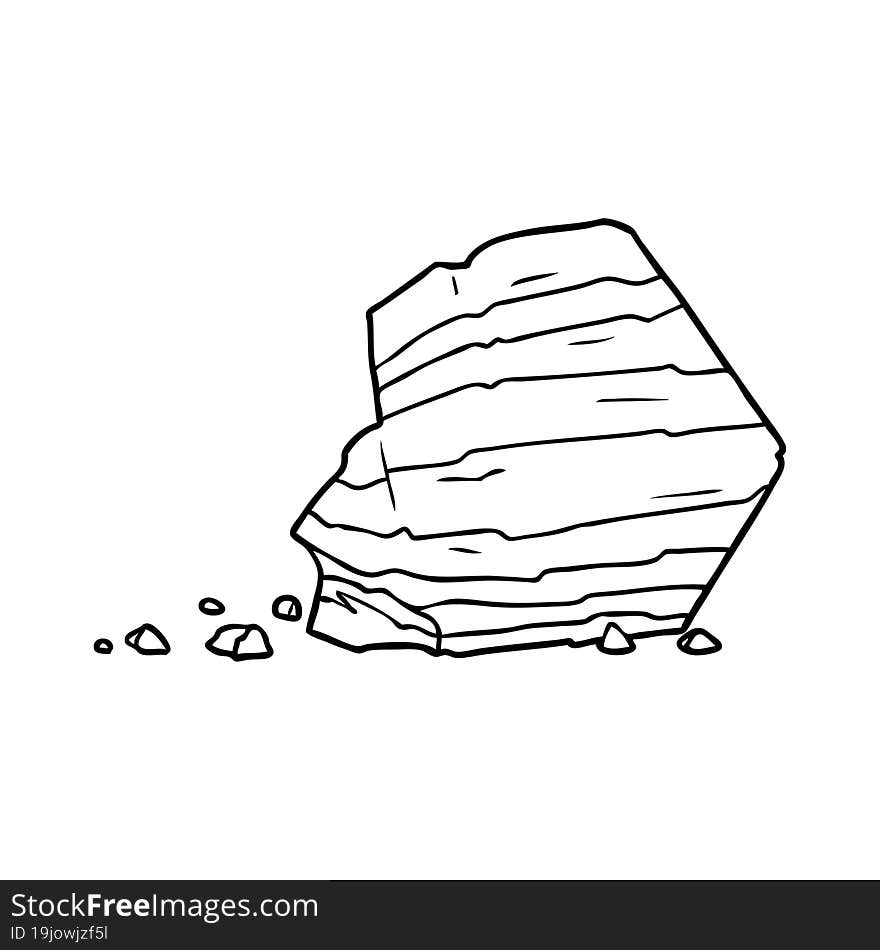 cartoon large rock. cartoon large rock