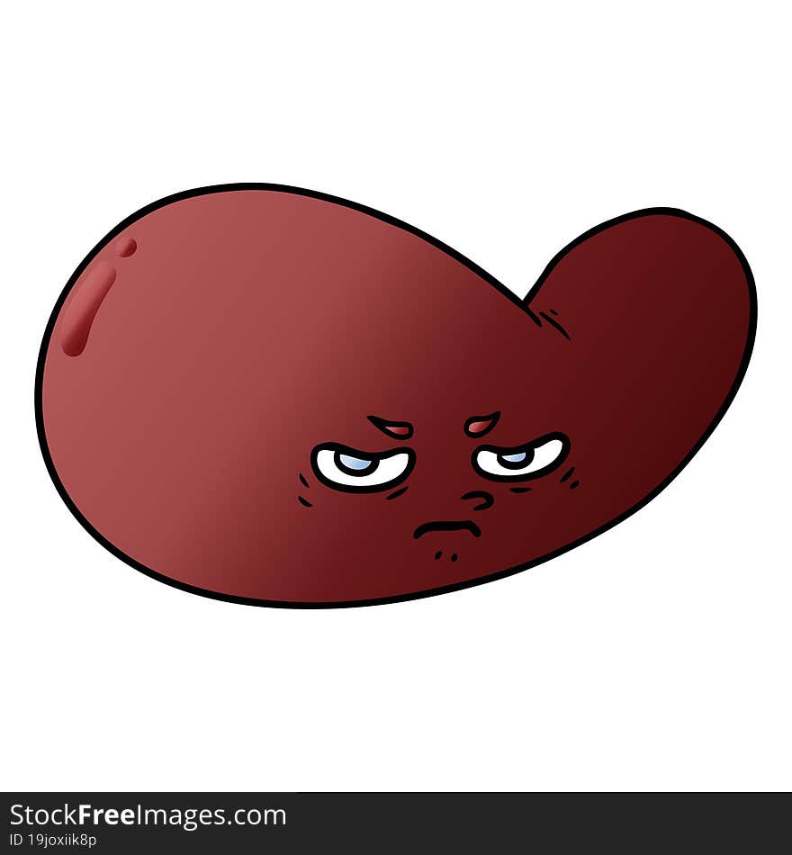 cartoon gall bladder. cartoon gall bladder