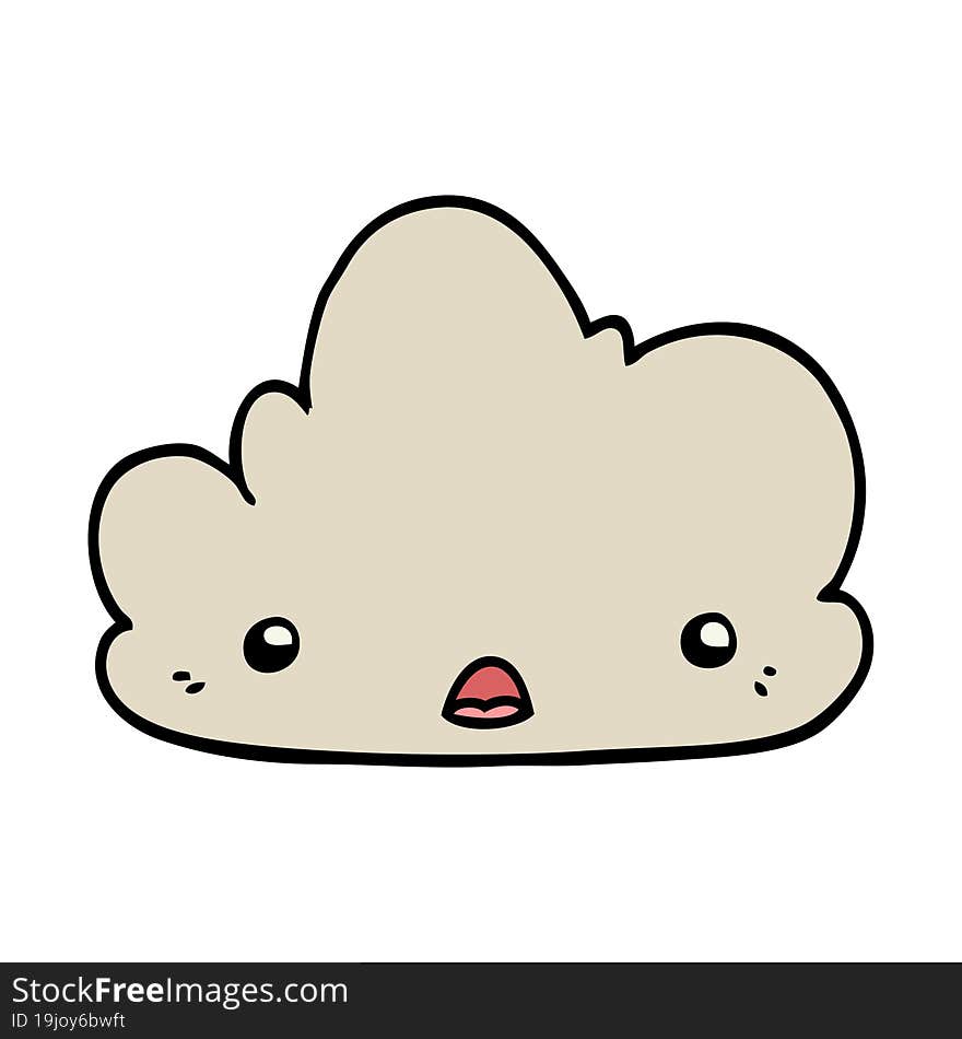 Cute Cartoon Cloud