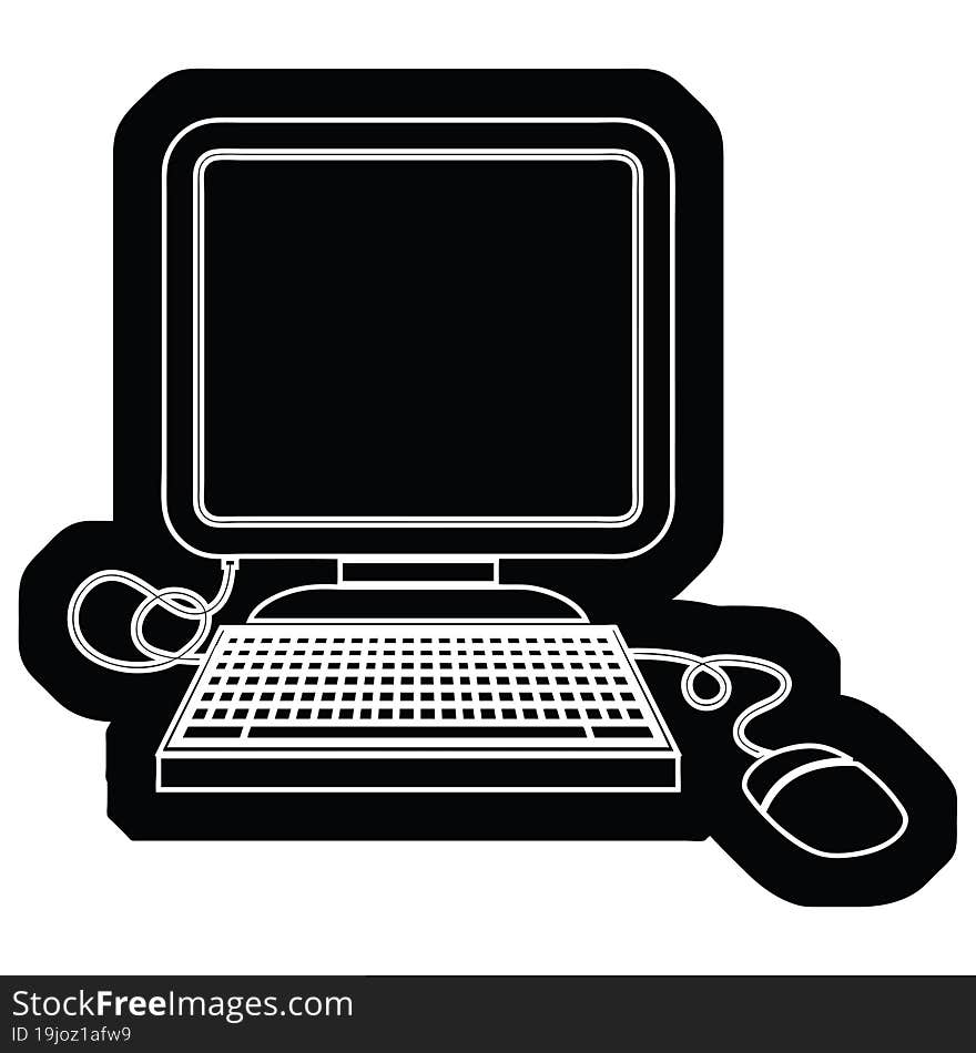 computer with mouse