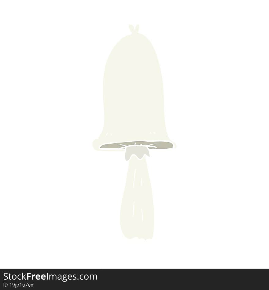 Flat Color Illustration Of A Cartoon Mushroom