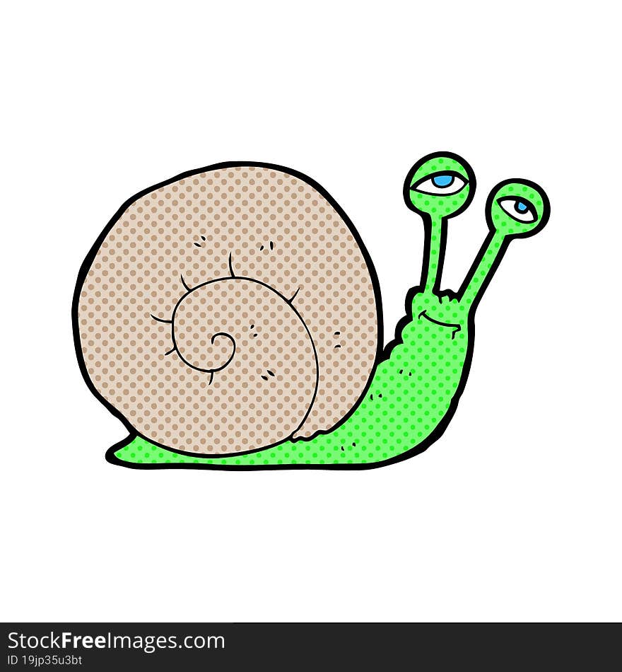 cartoon snail