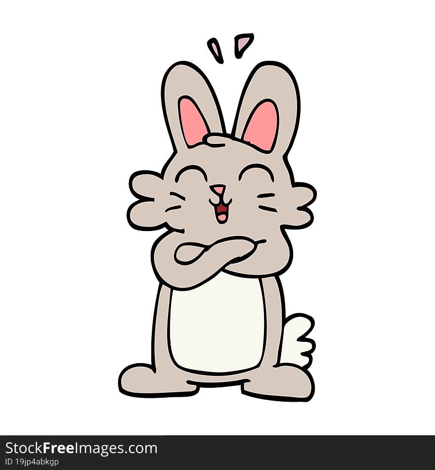 Cartoon Doodle Cute Bunny