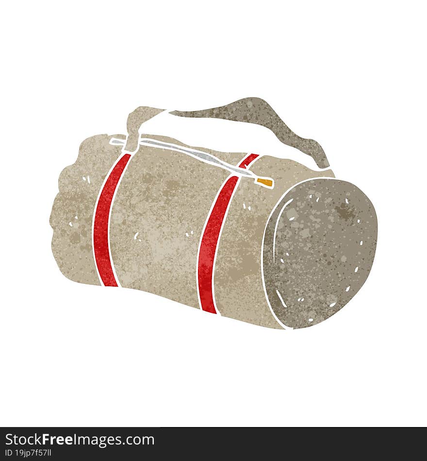 retro cartoon sports bag