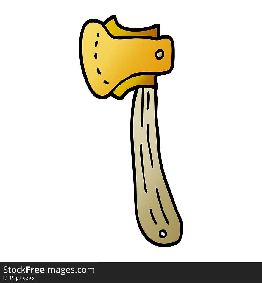 cartoon doodle long axe