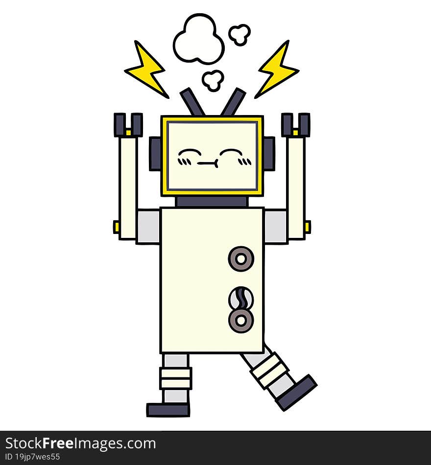 Cute Cartoon Robot