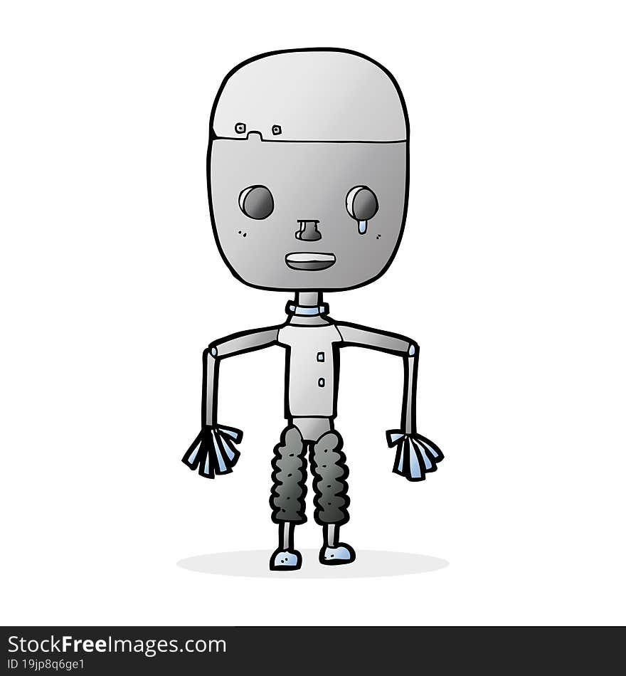 cartoon robot