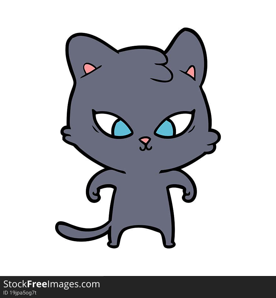 cute cartoon cat. cute cartoon cat