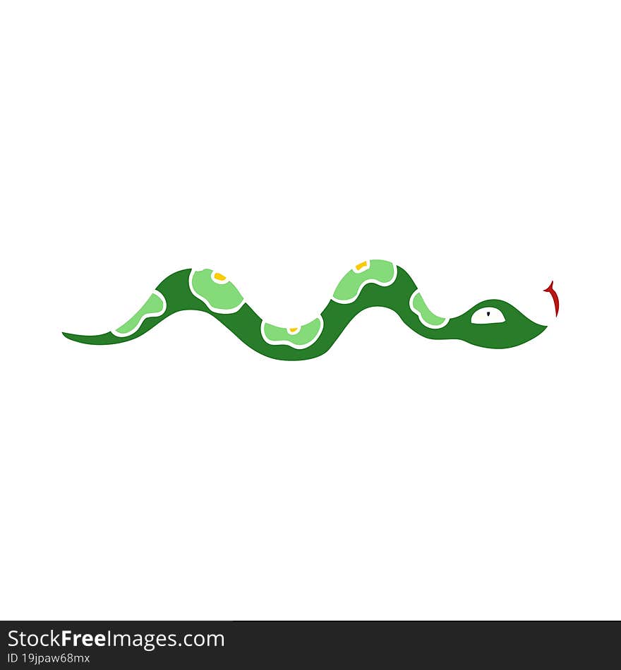 cartoon doodle snake