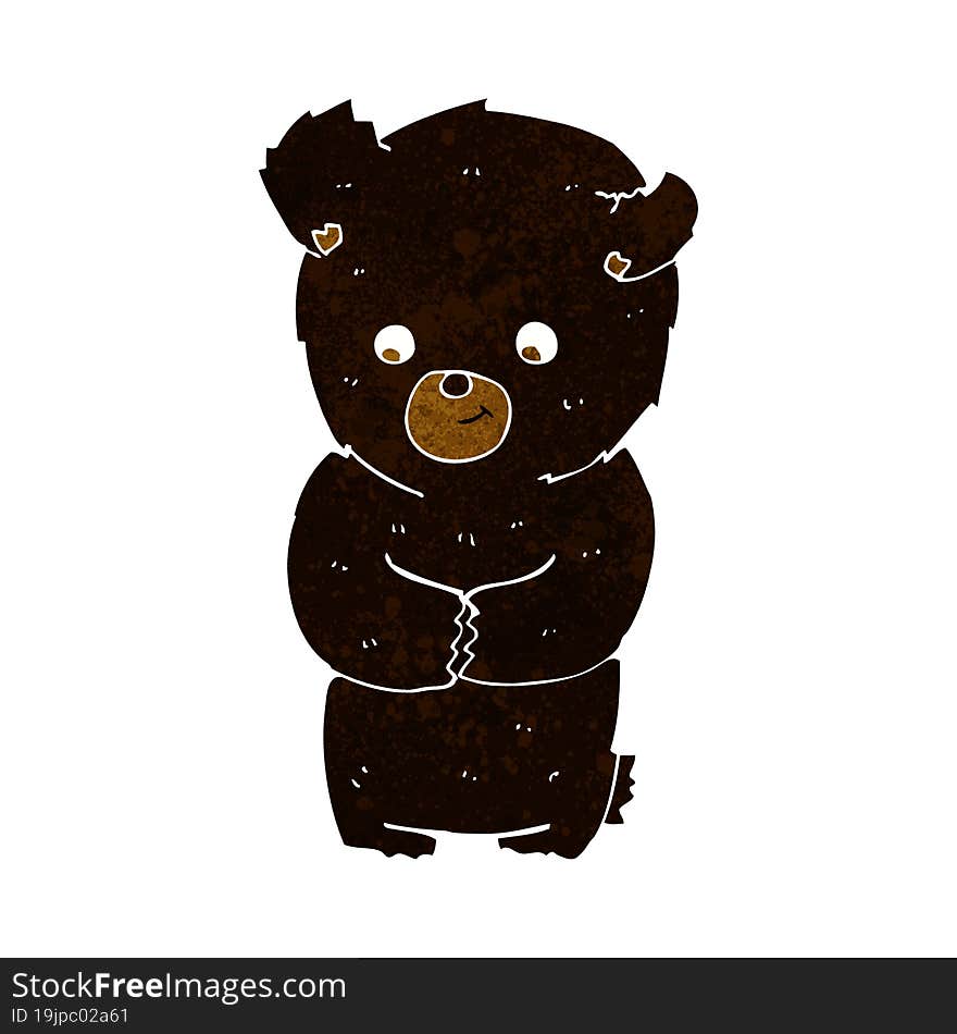 Cute Cartoon Black Bear