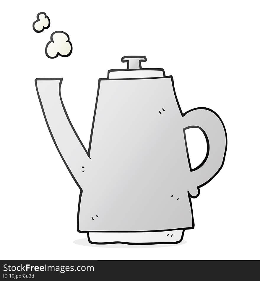 cartoon coffee kettle