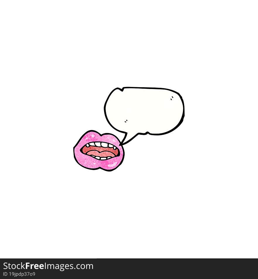 talking lips cartoon