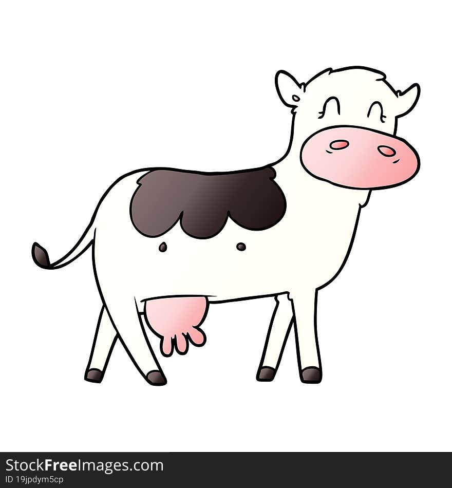 cartoon dairy cow. cartoon dairy cow