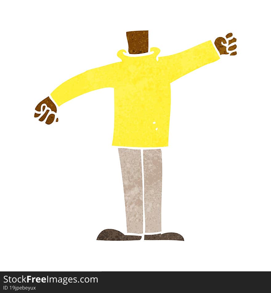 cartoon body waving arms (mix and match cartoons or add own photos