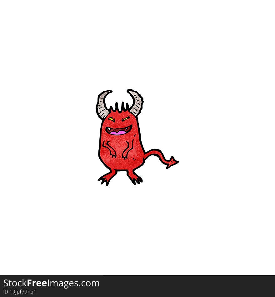 cartoon little devil