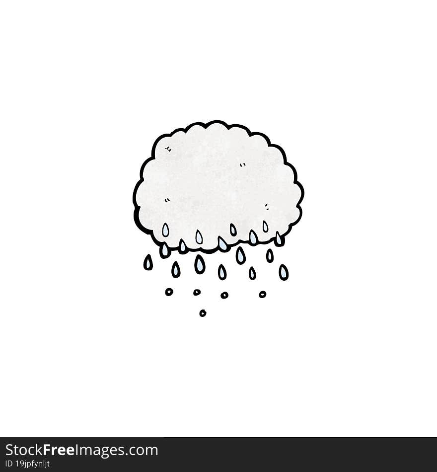 cartoon rain cloud