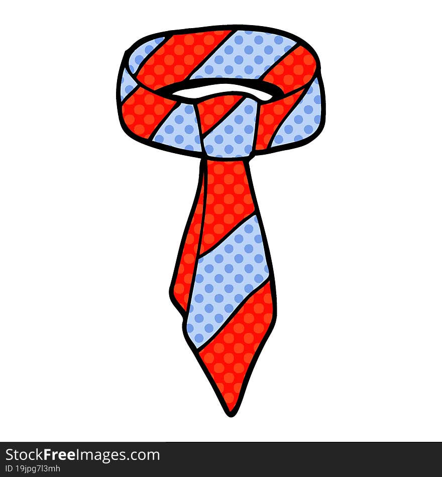 cartoon doodle tie