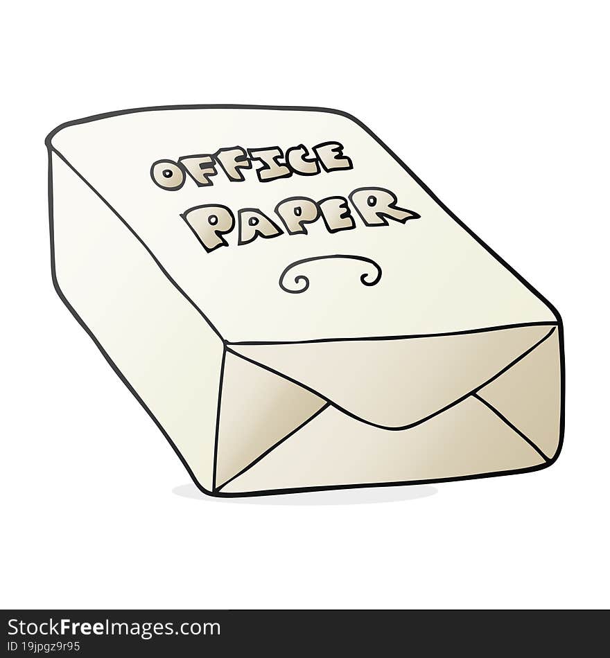 cartoon office paper