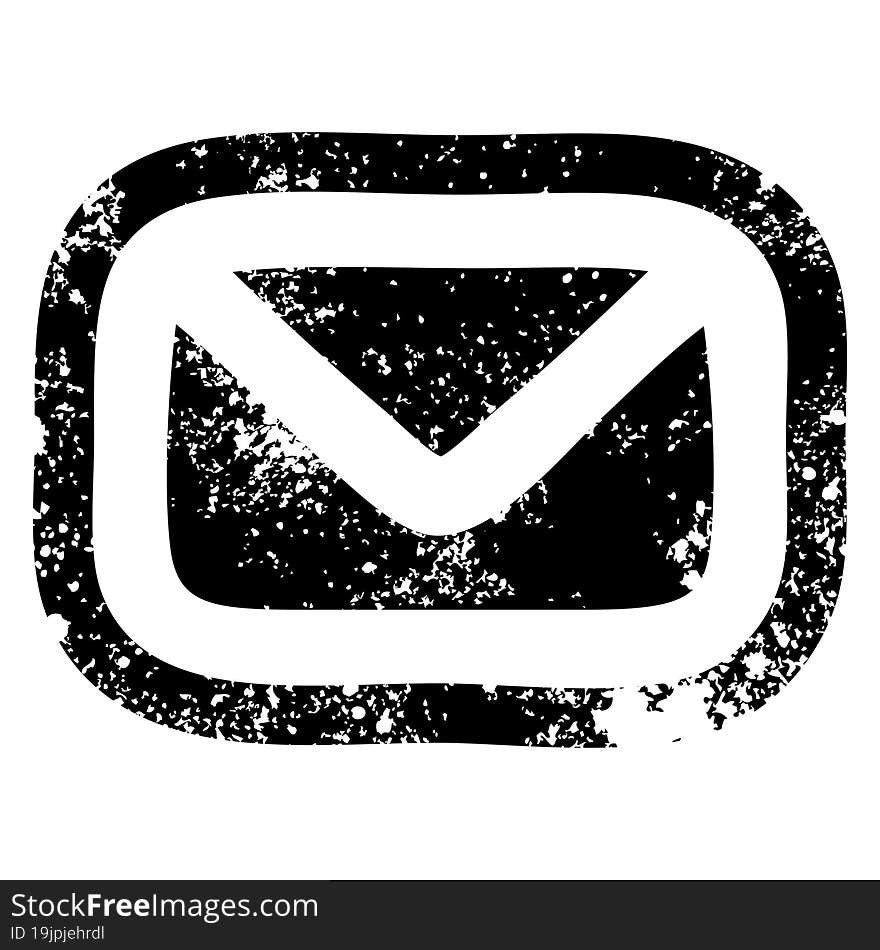 envelope letter distressed icon symbol