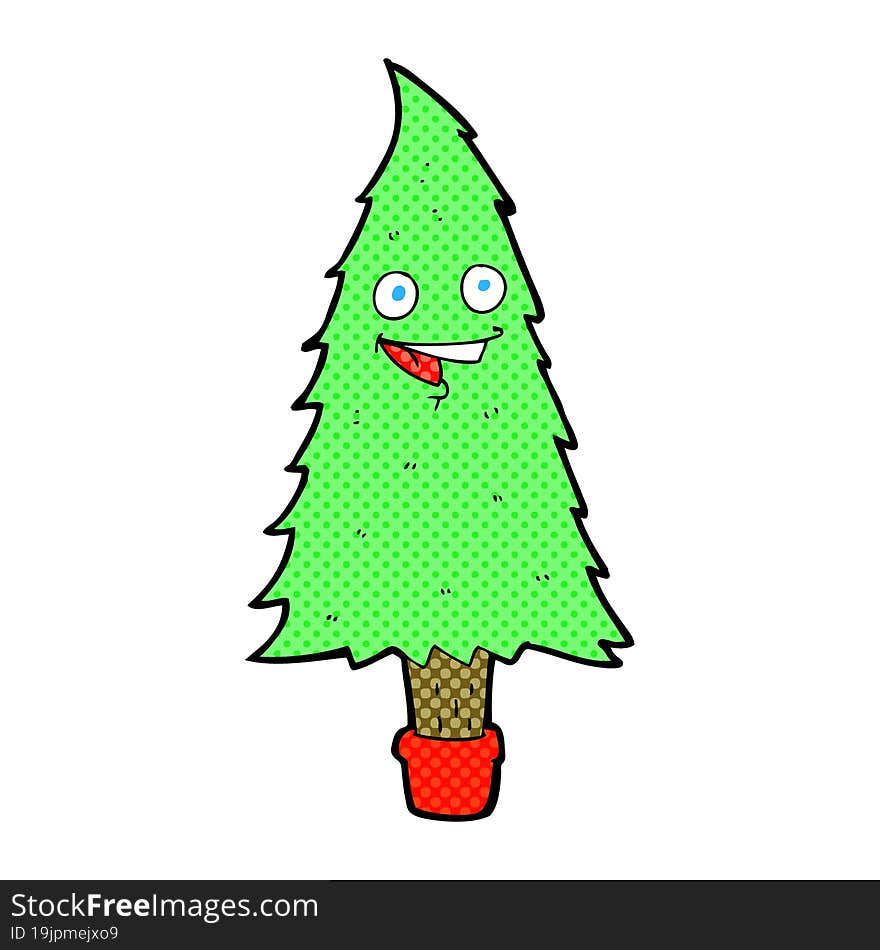 cartoon christmas tree