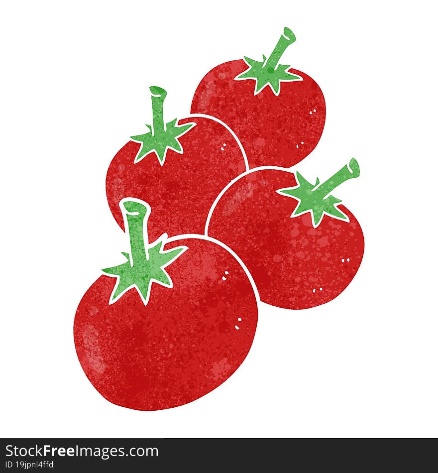 Retro Cartoon Tomato