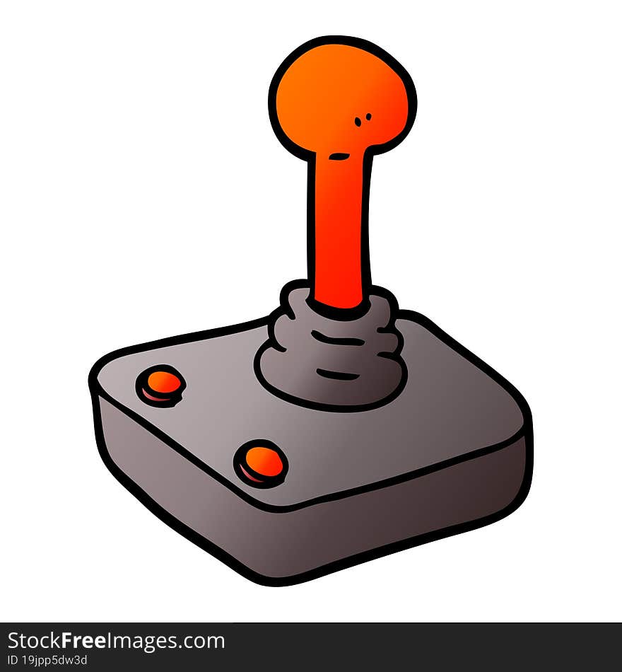 vector gradient illustration cartoon joystick