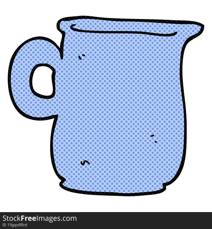 cartoon milk jug