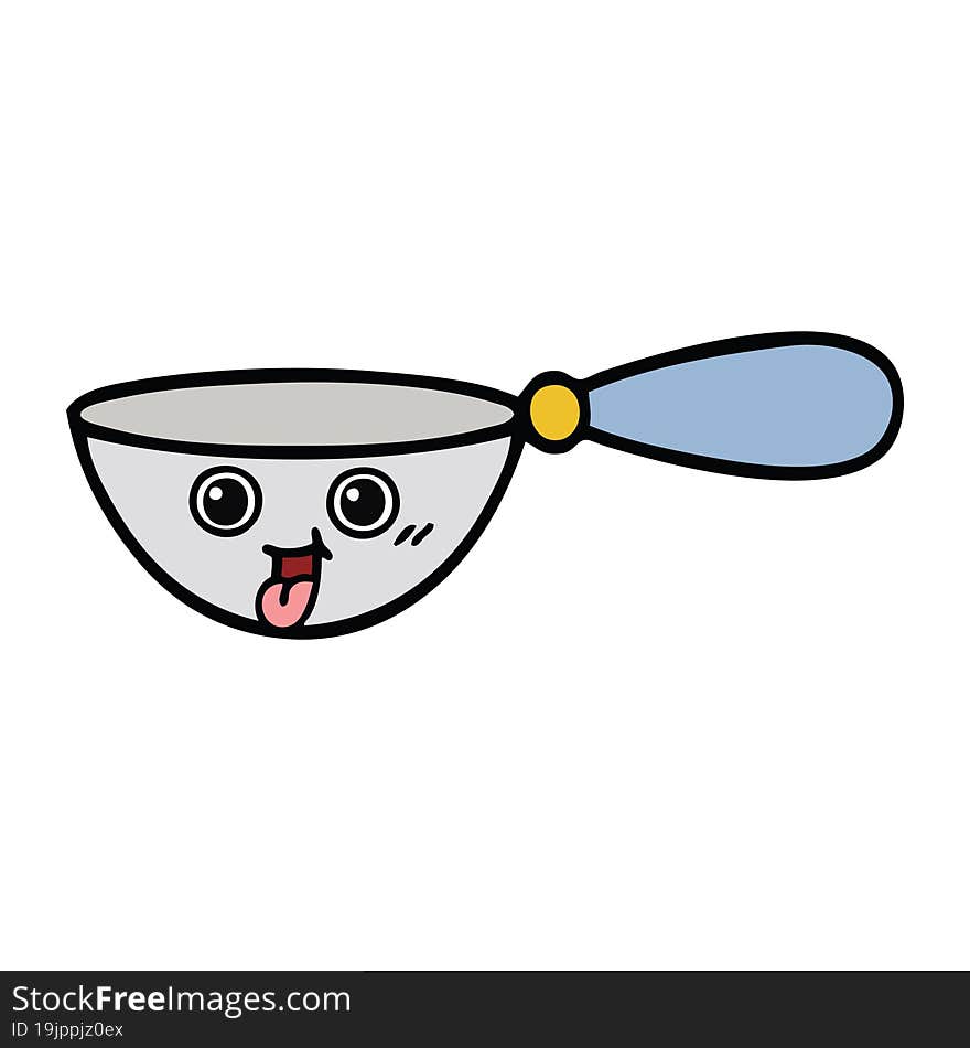 cute cartoon measuring spoon