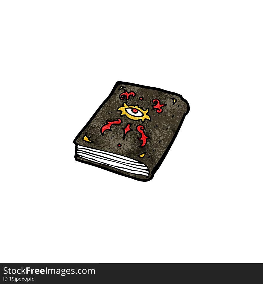 cartoon magic spell book