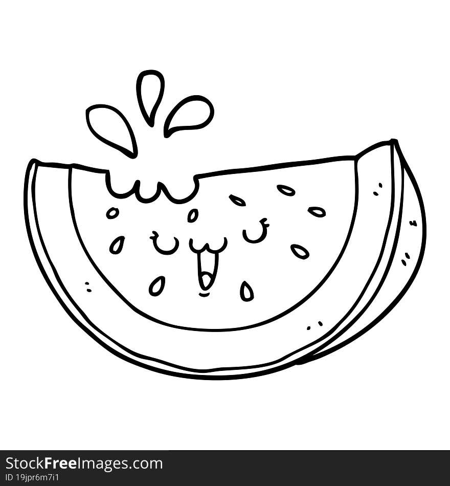 cartoon watermelon